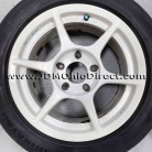 JDM Buddy Club P1 White 15 inch Wheels and Tires